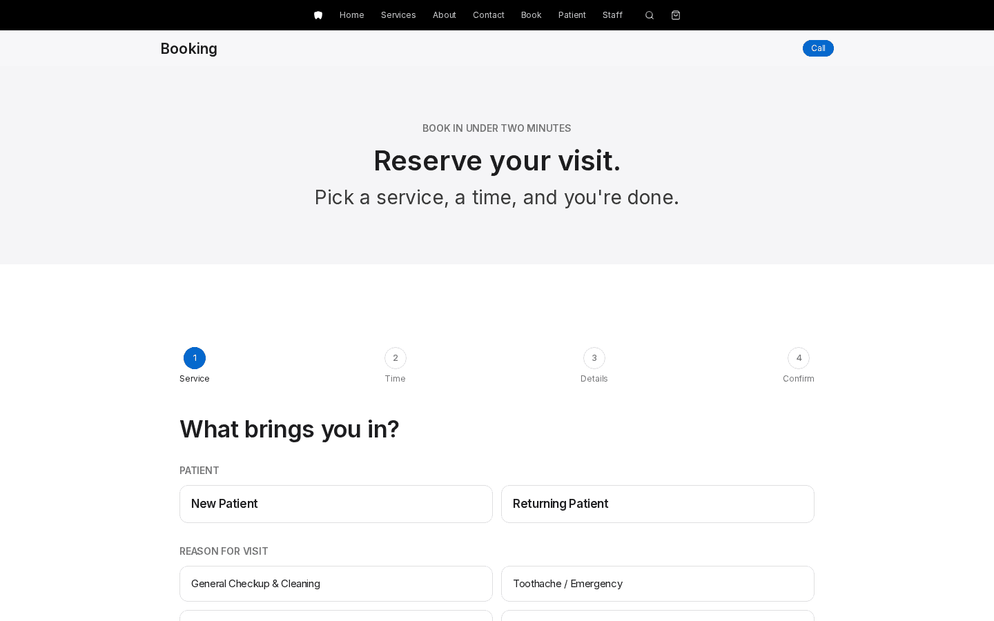 AI-Assisted Dental Clinic Site thumbnail 4