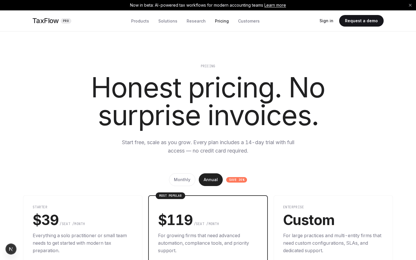 TaxFlow Pro — Tax Practice SaaS thumbnail 6
