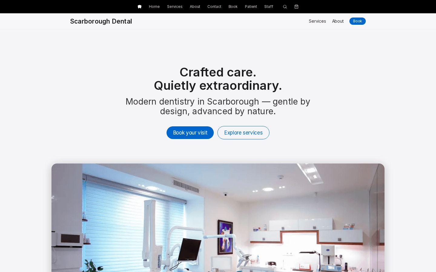 AI-Assisted Dental Clinic Site preview