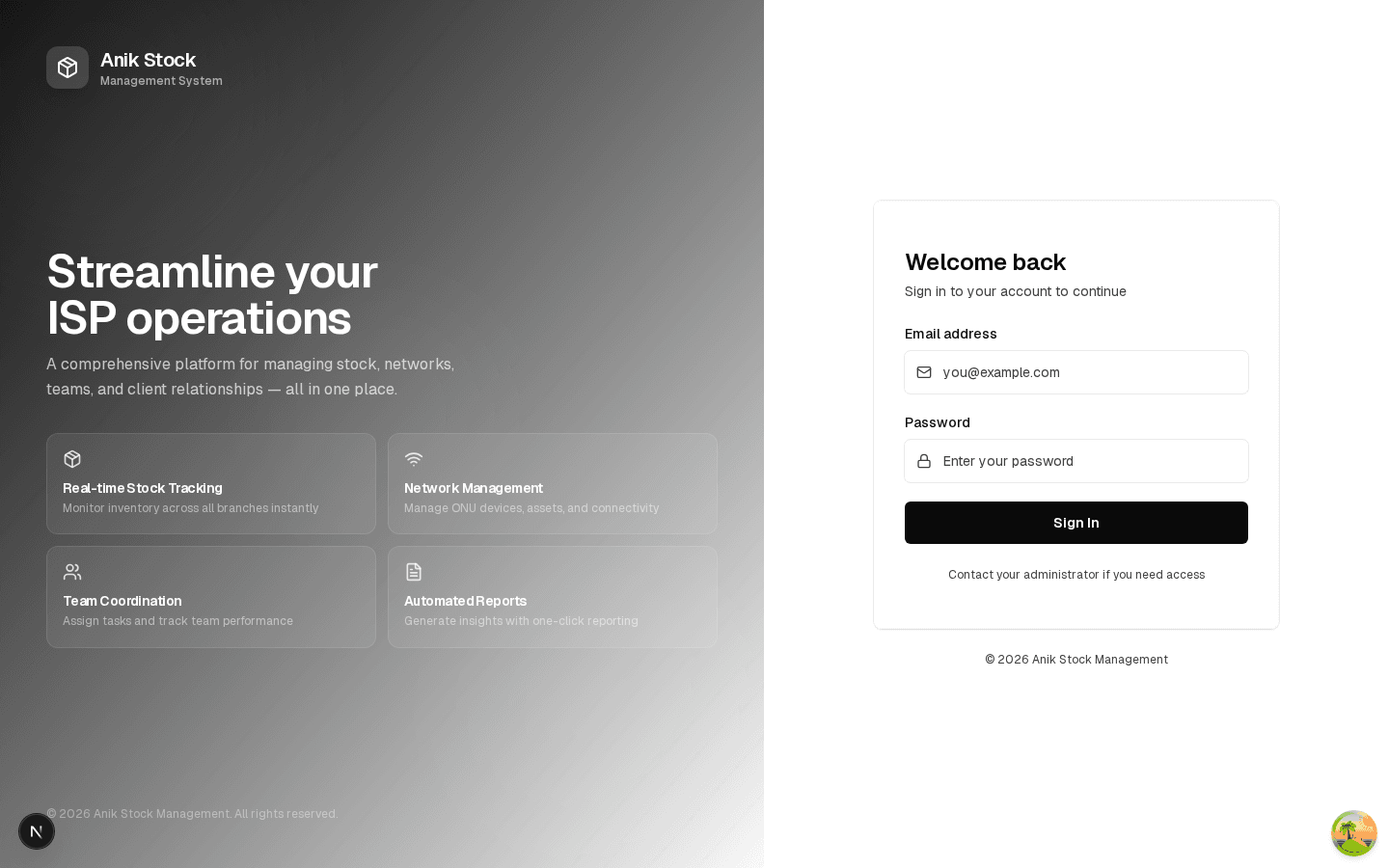 ISP Management System preview