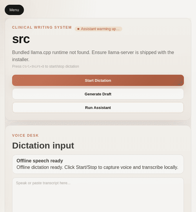 RxScribe — Voice-to-Prescription Desktop App preview
